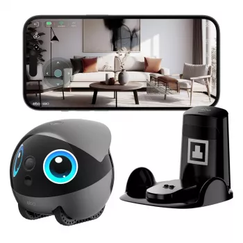 EnaBot Ebo Air 2 Plus Domowy Mobilny Robot Monitorujący z Kamerą AI, Szary