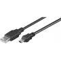 Goobay USB 2.0 Hi-Speed Cable 1 m, Czarny, 1 m - wtyk USB 2.0 (typ A) > wtyk mini USB 2.0 (typ B, 5-pinowy) (45740)