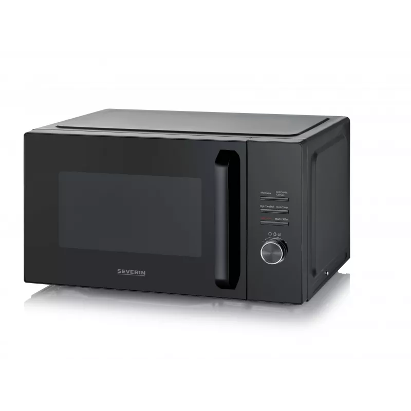 Kuchenka mikrofalowa z funkcją grill i termoobieg SEVERIN MW 7798, wolnostojąca, 29 l, 900 W, czarna, talerz obrotowy 315 mm