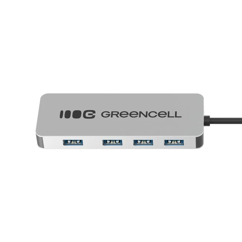 Hub USB zielony Cell HUB-GC-A4A — 4-portowy hub USB-A 3.0