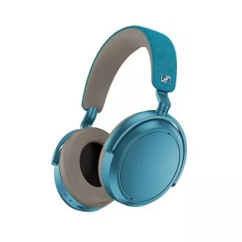Słuchawki Sennheiser Momentum 4 Wireless — nauszne Bluetooth 5.2, bateria 60 h, aktywna redukcja hałasu, 3,5 mm, niebieskie