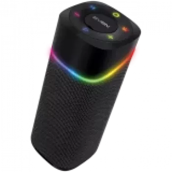 Głośnik przenośny 2.0 SVEN PS-155, czarny, moc wyjściowa 2x5 W (RMS), TWS, Bluetooth, FM, USB, bateria litowa