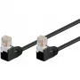 Wentronic 96090 Kabel krosowy, RJ-45 Męski/Męski, Cat5e, U/UTP, Czarny (96090)