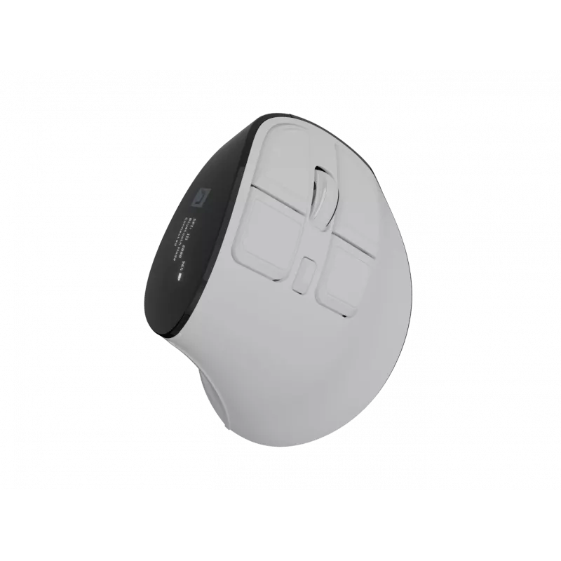 Bezprzewodowa mysz pionowa NATEC Euphonie Pro Bluetooth 5.0, 4000 DPI, programowalna, cicha, biała