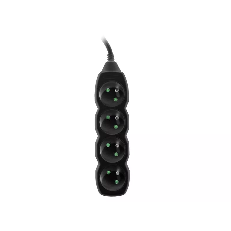 Przedłużacz Tracer PowerCord, 4 gniazda, 3 m, czarny
