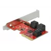 Karta SATA PCI Express x4 DeLOCK 6 portów, niskoprofilowa