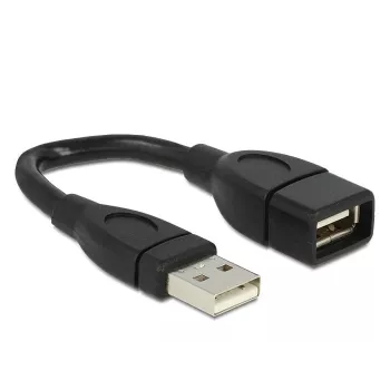 Kabel USB DeLOCK 15cm USB 2.0 USB A Czarny