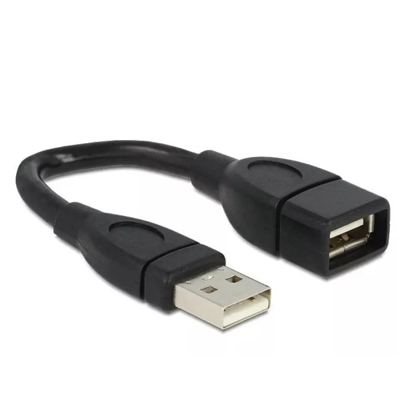 Kabel USB DeLOCK 15cm USB 2.0 USB A Czarny