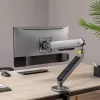 Uchwyt monitorowy NanoRS Gaming 17-32 z podświetleniem RGB LED, montaż na biurko, regulacja wysokości, obrót, pochylenie, max. 9 kg, VESA 75x75 / 100x100