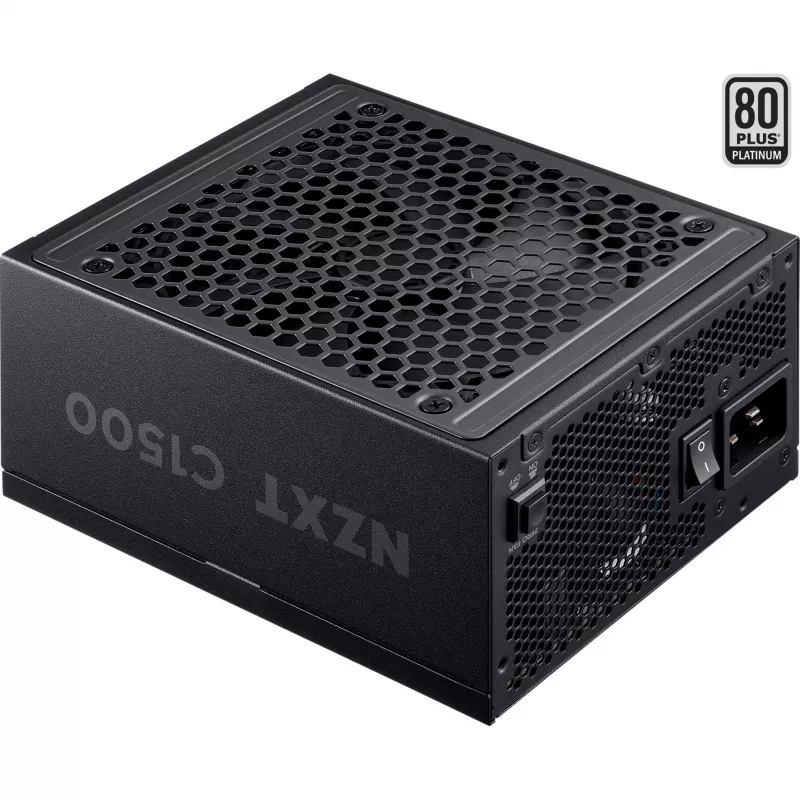 C1500 Platinum, zasilacz do PC czarny, 1x wtyczka do kart graficznych 16-pin, 6x PCIe, zarządzanie kablami, 1500 watów