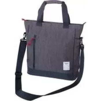 Torba na ramię/listonoszka TROIKA BBG52/GY, poliester, szary, 12 l, 400×100×350 mm, zapięcie na zamek, unisex