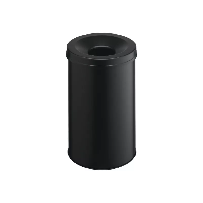 Waste Container Round Steel Czarny Durable 330601