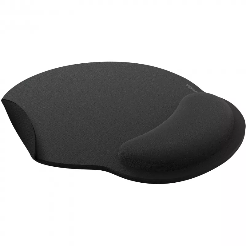 Podkładka pod mysz z pianki memory Speedlink VELLU z podpórką pod nadgarstek, 230×254 mm, czarna