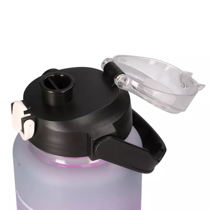 Zestaw motywacyjnych butelek na wodę Extralink 3W1 różowo-czarny 2000ML+900ML+300ML