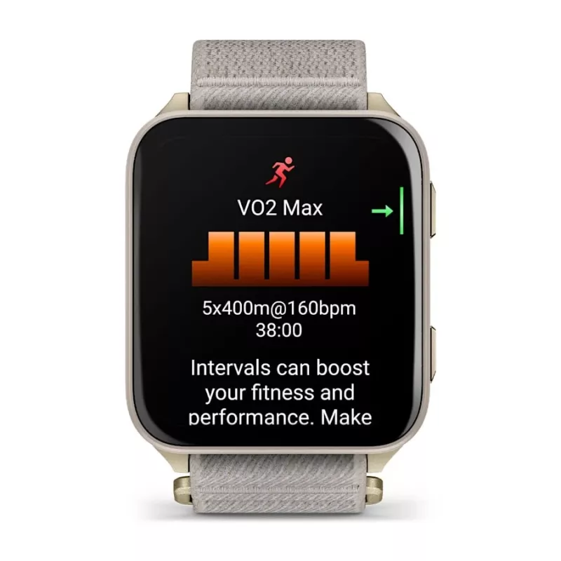 Smartwatch GARMIN Venu X1 — 5,08 cm (2 cale) AMOLED 448×486 px, ekran dotykowy, Wi‑Fi, GPS, pasek nylonowy, 34 g