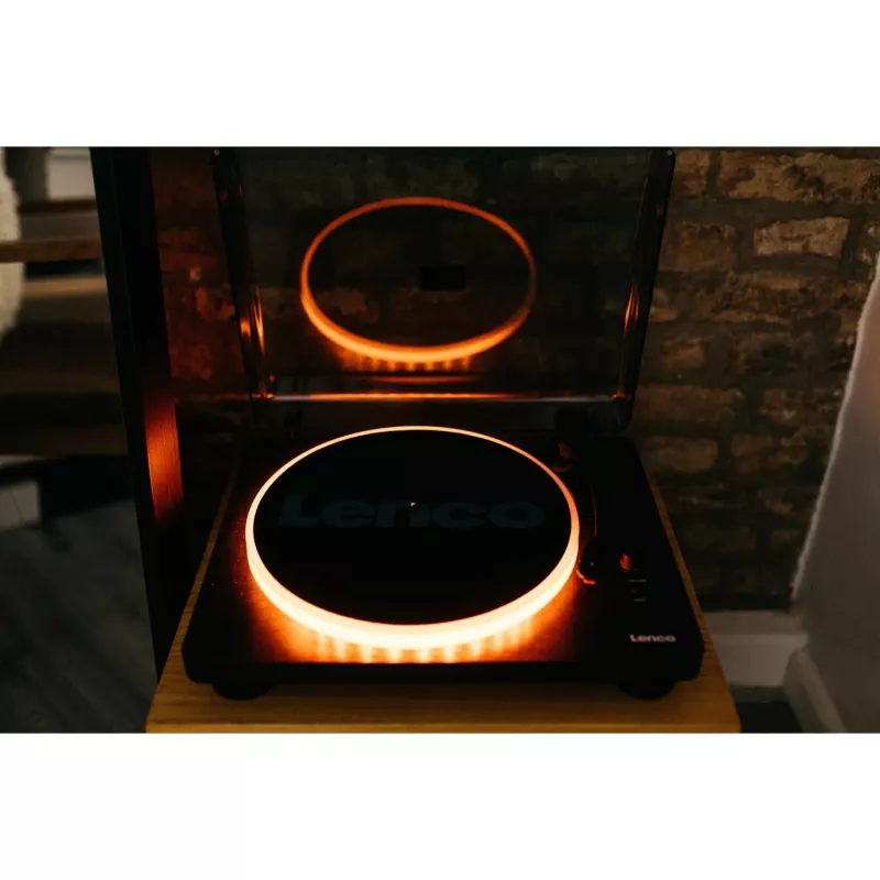 Lenco LS-50LED - Gramofon - 4 W (łącznie) - Czarny (A004784)
