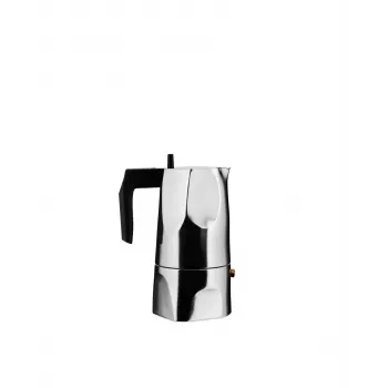 Alessi MT18/3 Ekspres do kawy Ossidiana, stal nierdzewna, aluminium, 3,5 x 18,5 x 40,5 cm