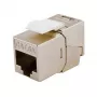 Ekranowane złącze keystone cienki Kat.6A, EQUIP 767223, bez narzędzi, RJ-45, płaskie, srebrne, 8 szt.