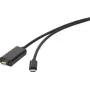 Kabel połączeniowy Renkforce USB / Mini-DisplayPort [1x wtyk USB-C™ – 1x wtyk Mini-DisplayPort] 5 m czarny (RF-3421684)