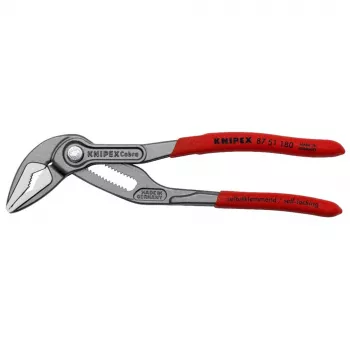 Szczypce do rur wodnych Knipex Cobra ES 87 51 180 SB – regulowana szczęka 0–45 mm
