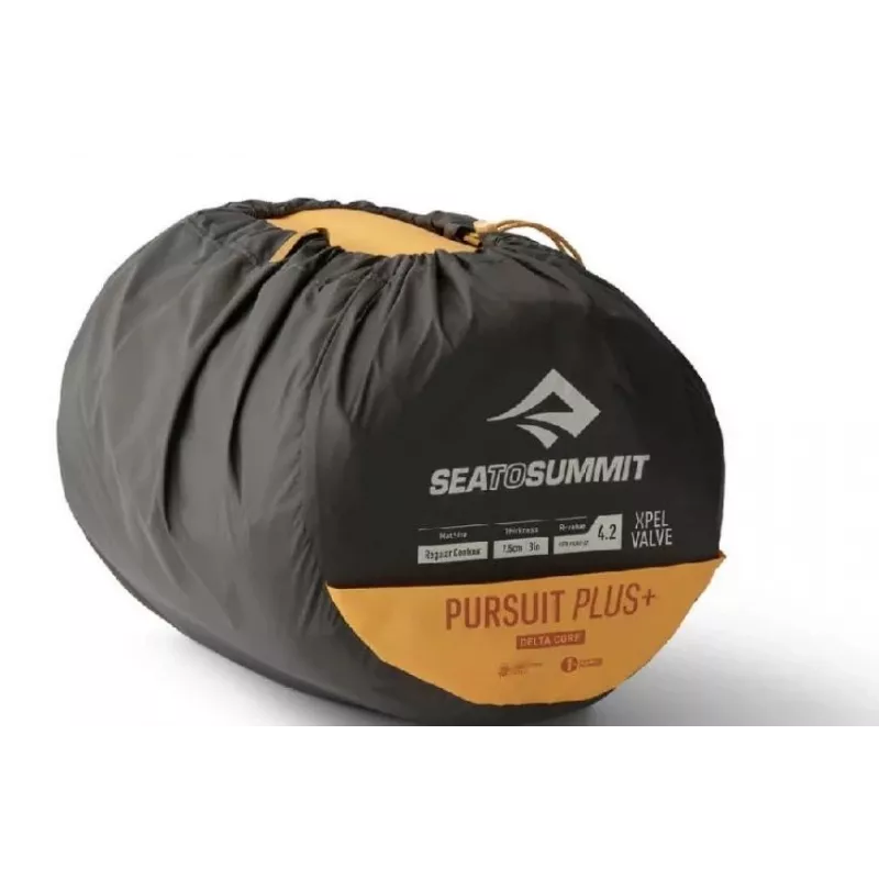 Sea To Summit Pursuit Plus samopompująca - duża - mata turystyczna, żółty