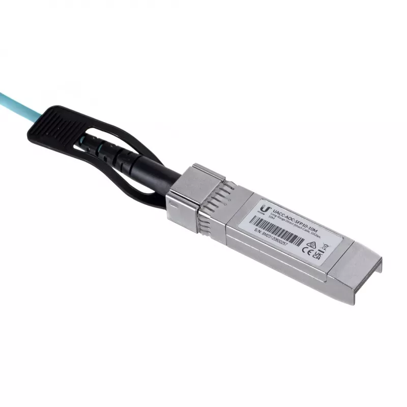 Kabel światłowodowy/AOC UBIQUITI UACC-AOC-SFP10-5M SFP+ do SFP+, 10 Gbit/s, 5 m, 850 nm, płaszcz PVC, akwamaryna