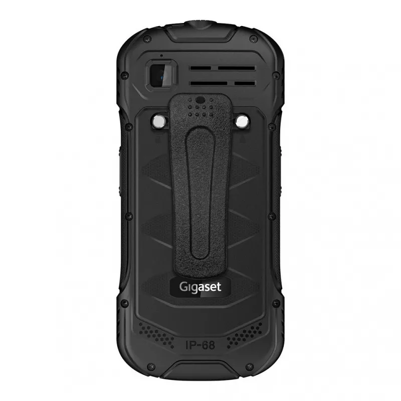 GIGASET GLX 8 ACTIVE czarny 6,1 cm 2,4 cala Wyświetlacz Funkcja Push-to-talk Bateria 2500 mAh IP68 2 MP Aparat Dual-SIM Bluetooth
