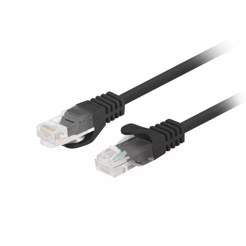 Kabel sieciowy LANBERG PATCHCORD KAT.6 UTP 1,5M Czarny
