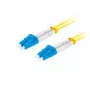 Kabel światłowodowy LANBERG FO-LULU-SD11-0010-YE, 3 m, G.657.A1, LC–LC, żółty