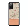 Etui Man and Wood na Samsung Galaxy Note 20 — Różowy Kwiat na Czarnym