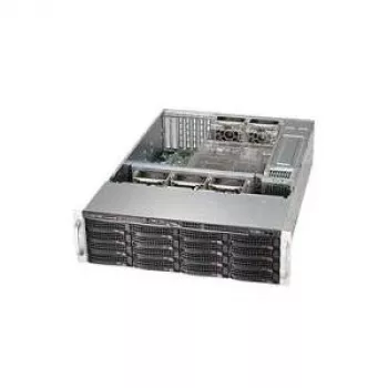 Super Micro Supermicro SC836 BE16-R920B - Stojak - do montażu w szafie rack - 3U - rozszerzony ATX - SAS - Hot-Swap 920 W - czarny - USB/szeregowy (CSE-836BA-R920B)