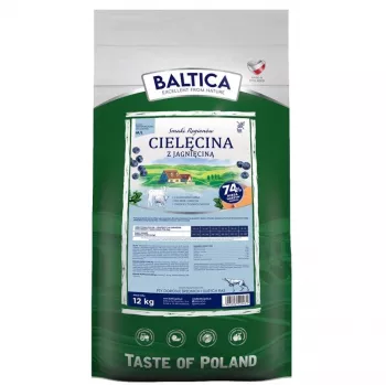 BALTICA regional flavours Rasy średnie i duże Cielęcina z jagnięciną - sucha karma dla psów - 12kg