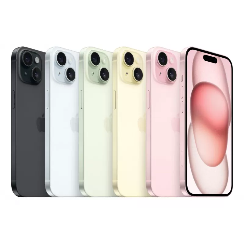 Smartfon Apple iPhone 15 6,1 cala (15,5 cm) Dual SIM 5G A16 128 GB niebieski 48 MP podwójny aparat iOS 17 USB-C 171 g