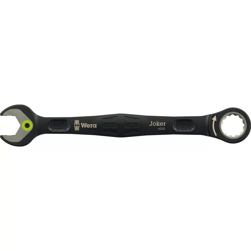 Wera 6000 Joker Black Edition zestaw kluczy płasko-oczkowych z grzechotką, 11 szt.
