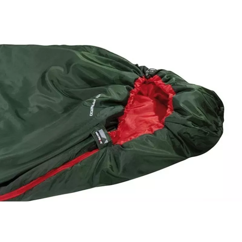 Śpiwór mumia High Peak Lite Pak 1200 poliestrowy zielony, czerwony 23263
