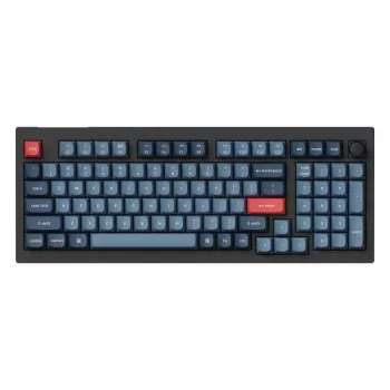 Klawiatura Keychron V5 Max uniwersalna RF bezprzewodowa Bluetooth czarno-szara 96% mechaniczna