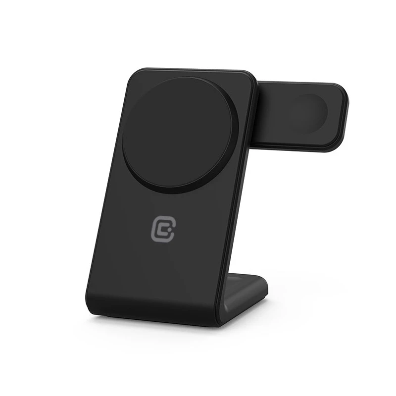 Ładowarka wewnętrzna Crong CRG-MSPS-BLK Smartwatch Czarna Lightning USB Bezprzewodowa