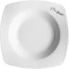 Zestaw naczyń stołowych LAMART LT9002 — 6 szt. talerzy porcelanowych: 2×25cm, 2×20cm, 2×17cm, biały