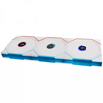 Wentylator obudowy LCD bezprzewodowy ARGB PWM 120mm Lian Li UNI FAN TL z wyświetlaczem LCD