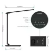 Lampa biurkowa LED Aukey LT-T10 12 W 3000–6500 K — regulowana temperatura barwowa, czarna