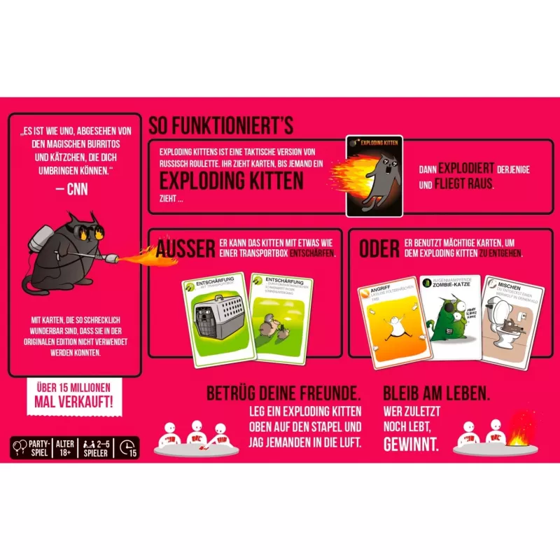 Exploding Kittens - Edycja NSFW, gra karciana
