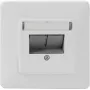Gniazdo sieciowe Rutenbeck UM-Cat.6A iso 10G-MD 2 Up rw 2 RJ45 czysta biel