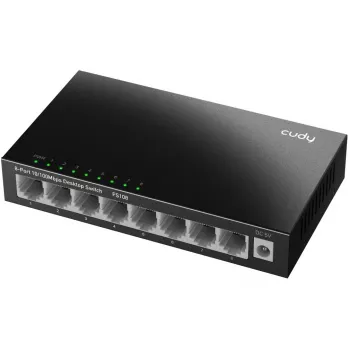 Niezarządzalny przełącznik Cudy FS108 8 portów Fast Ethernet 10/100 czarny
