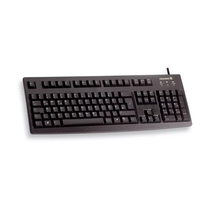 CHERRY Comfort USB, czarna, klawiatura FR