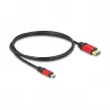 Kabel DeLOCK USB Type-C do DisplayPort 8K 30 Hz HDR 1 m czerwony