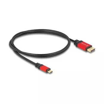 Kabel DeLOCK USB Type-C do DisplayPort 8K 30 Hz HDR 1 m czerwony