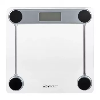 Elektroniczna waga osobista CLATRONIC PW 3368 — maks. 150 kg, dokładność 100 g, szklana platforma