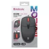 MYSZ DEFENDER ICON MB-057 OPTYCZNA 1000dpi 3PRZ CZARNA CICHY KLIK