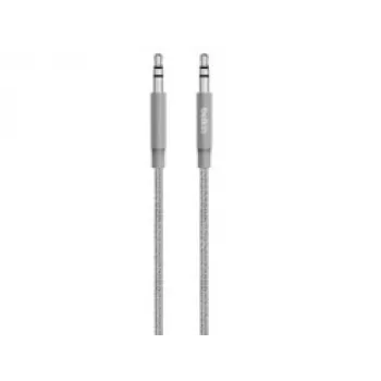 Linksys Belkin MIXIT Kabel Aux - Kabel audio - Mini-Phone Stereo 3,5 mm (męski) - Mini-Phone Stereo 3,5 mm (męski) - 1,22 m - Szary (AV10164BT04-GRY)