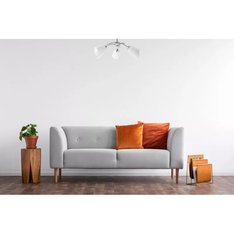 Lampa sufitowa wisząca żyrandol Activejet Classic NIKITA nikiel potrójna 3xE27 do salonu